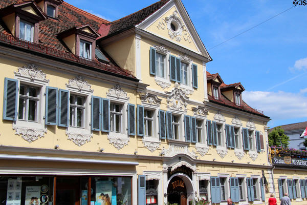 Rococo hotel on Lange Strasse In old town Bamberg. Bamberg, Germany.