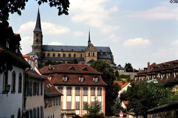 Cathedral on hill above town. Bamberg, Germany.