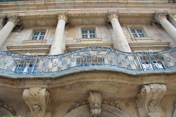 Balcony of Margravial Opera House. Bayreuth, Germany.