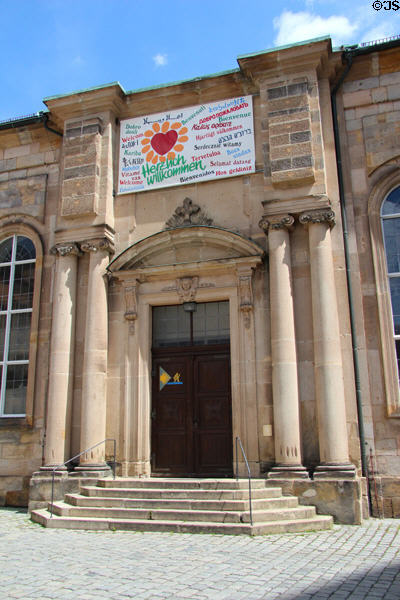 Castle church entrance. Bayreuth, Germany.