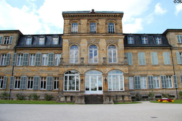 Rear facade of Schloss Fantaisie. Bayreuth, Germany.