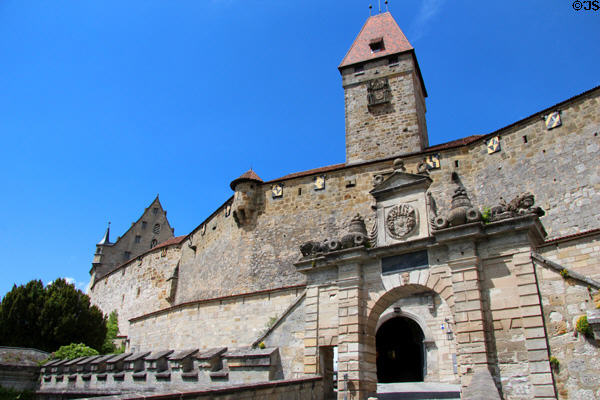 Gateway of Coburg Castle. Coburg, Germany.