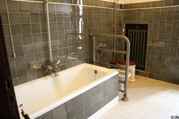 Guests bathroom (1910-9) at Coburg Castle. Coburg, Germany.