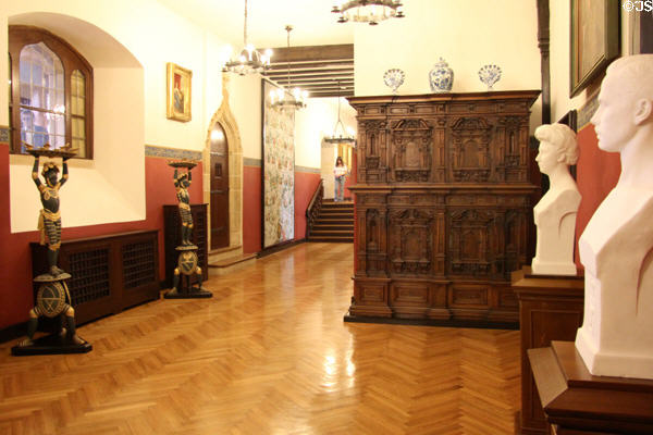 Hallway at Coburg Castle. Coburg, Germany.
