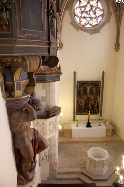 View to interior of Luther chapel (1909-13) at Coburg Castle. Coburg, Germany.