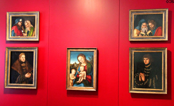 German paintings collection at Coburg Castle. Coburg, Germany.
