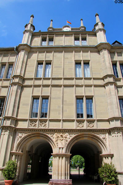 Carriage entrance facade at Ehrenburg Palace. Coburg, Germany.