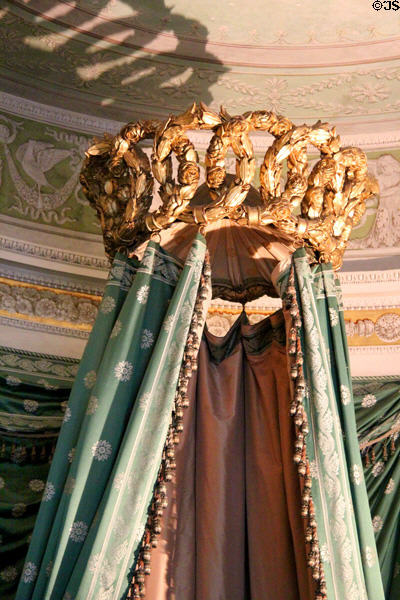 Bedroom of Duchess Luise at Ehrenburg Palace. Coburg, Germany.