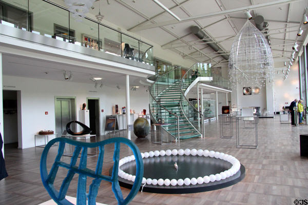 Gallery at European Museum for Modern Glass. Coburg, Germany.