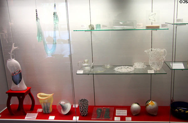 Abstract pieces at European Museum for Modern Glass. Coburg, Germany.