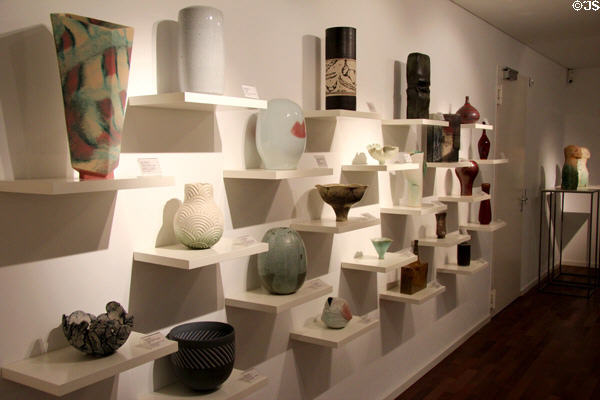 Glass vessels at European Museum for Modern Glass. Coburg, Germany.