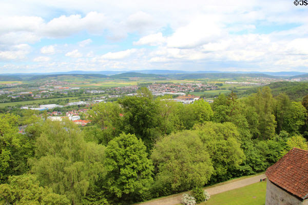 Town of Coburg seen from Coburg Castle. Coburg, Germany.