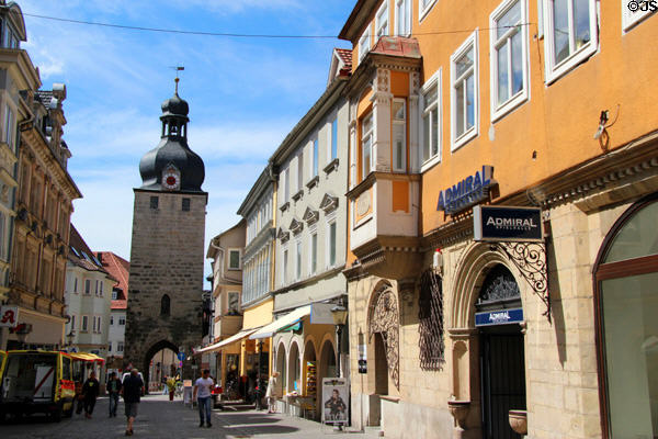 Ketschentor (1303 & dome 1713) town gate. Coburg, Germany.