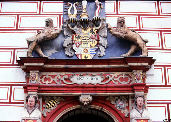 Stadthaus doorway detail. Coburg, Germany.