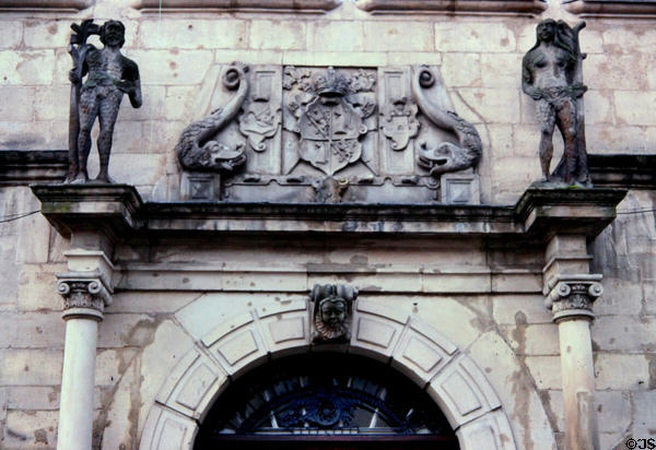 Decoration around gate. Kronach, Germany.