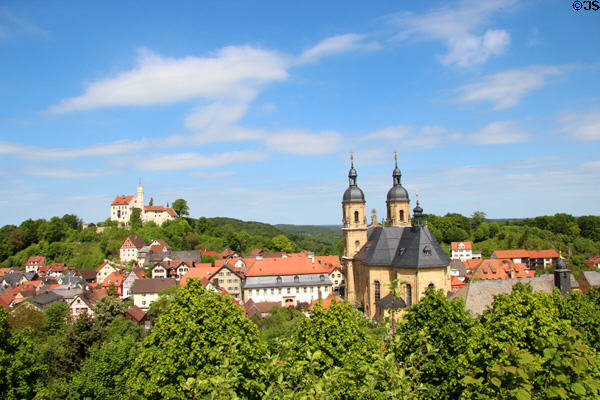 View of Gößweinstein in Franconian Switzerland region of Bavaria. Gößweinstein, Germany.