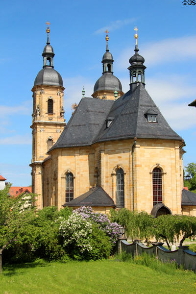 Gößweinstein pilgrimage basilica of Holy Trinity (1730-9). Gößweinstein, Germany. Style: Baroque. Architect: Balthasar Neumann.
