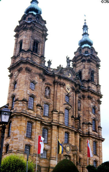 14-Saints Basilica (Vierzehnheiligen) (1743-72). Bad Staffelstein, Germany. Style: Baroque. Architect: Balthasar Neumann.