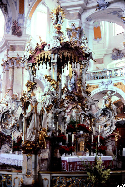 14 saints alter (1764) by Johann Michael Feichtmayr of Wessobrunn School at 14-Saints Basilica. Bad Staffelstein, Germany.