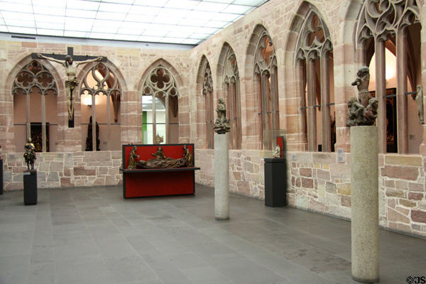 Stone Gothic cloister gallery at Germanisches Nationalmuseum. Nuremberg, Germany.