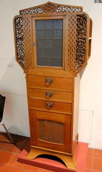 Art Nouveau cupboard (1907-8) by Sebastian Schrobenhauser of Nuremberg at Germanisches Nationalmuseum. Nuremberg, Germany.