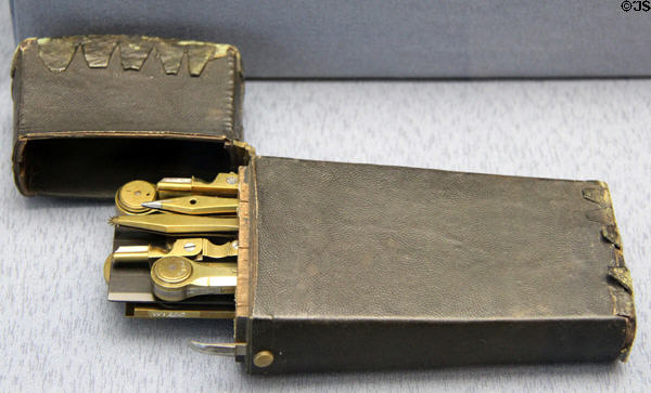 Drafting set (after 1775) by Georg Friedrich Brander of Augsburg at Germanisches Nationalmuseum. Nuremberg, Germany.
