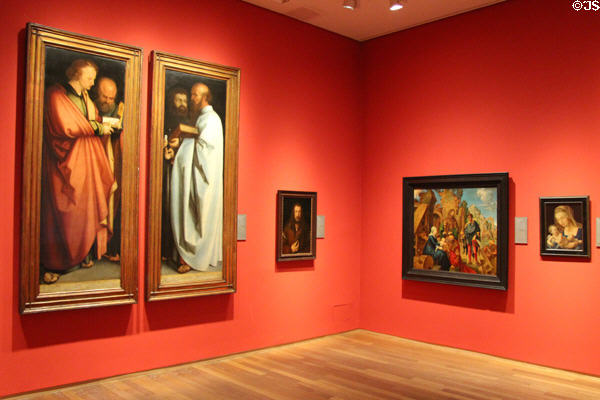 Painting gallery at Albrecht Dürer's House. Nuremberg, Germany.