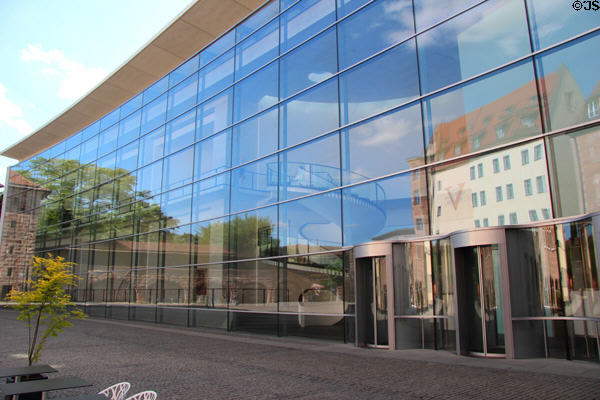 Neues Museum Nürnberg (New Museum Nuremberg) (2000) features contemporary art dating back to 1950s. Nuremberg, Germany. Architect: Volker Staab.