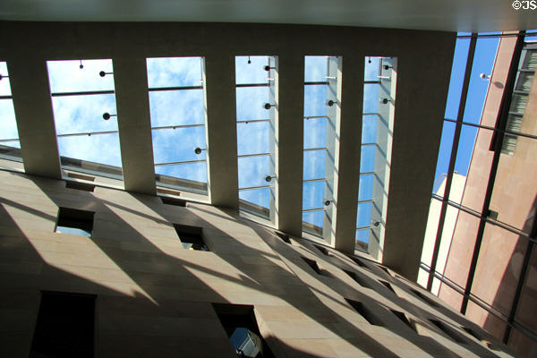 Skylights in Neues Museum Nürnberg. Nuremberg, Germany.