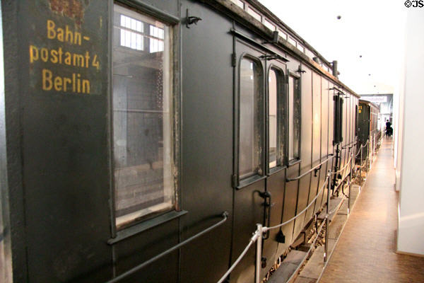 Mail car Berlin #1419 (1888) at Nuremberg Transport Museum. Nuremberg, Germany.