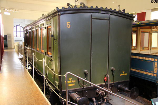 Bismarck's private rail salon (c1872) at Nuremberg Transport Museum. Nuremberg, Germany.