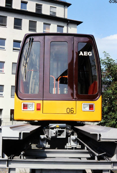 AEG Maglev experimental vehicle at Nuremberg Transport Museum. Nuremberg, Germany.