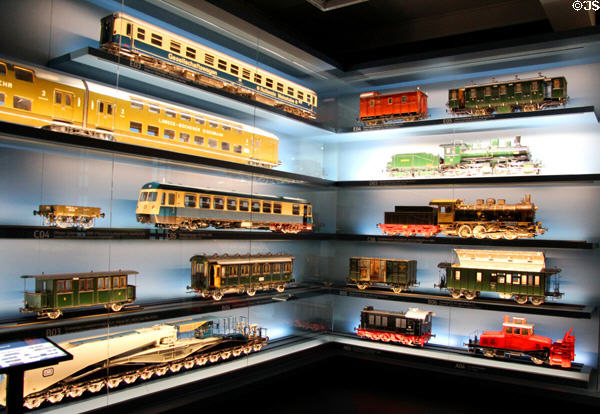 Model railroad collection at Nuremberg Transport Museum. Nuremberg, Germany.
