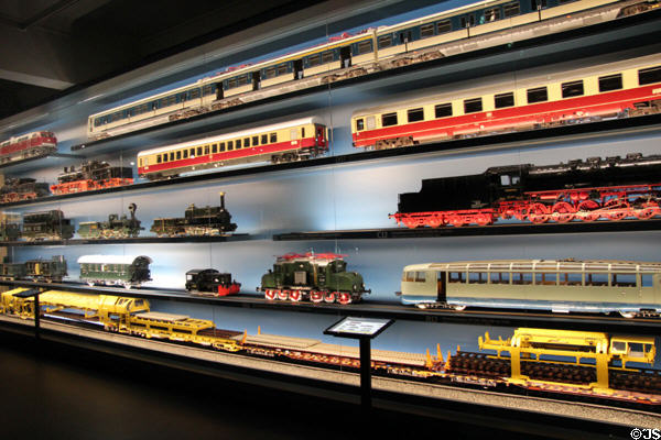 Model railroad collection at Nuremberg Transport Museum. Nuremberg, Germany.