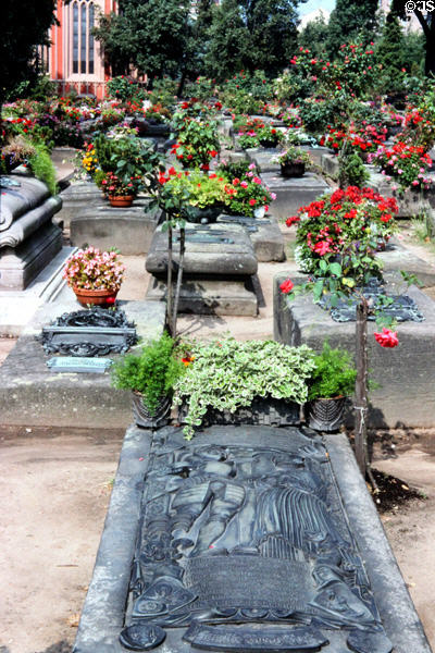 Typical cemetery. Nuremberg, Germany.