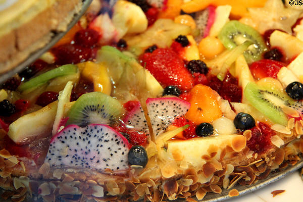 Fruit flan. Nuremberg, Germany.