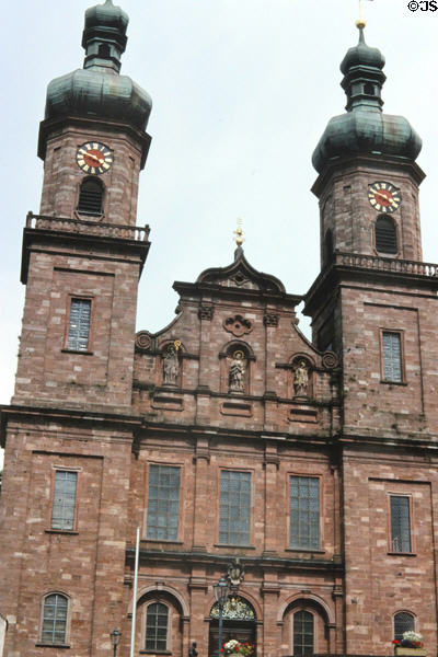 Sankt Peter baroque church (1727), part of a large abbey complex. Sankt Peter, Germany.