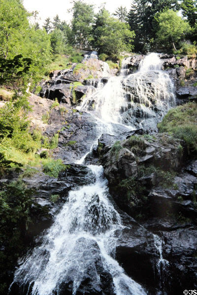 Todtnau waterfall in Black Forest area in Baden-Württemberg. Todtnau, Germany.