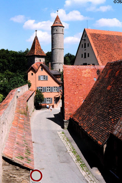 City walls & towers. Dinkelsbühl, Germany.