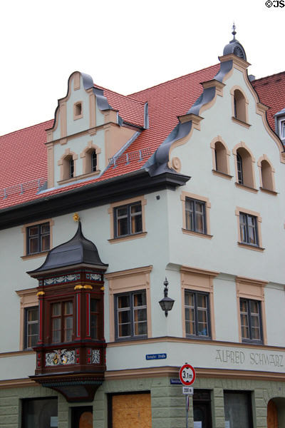 Oriel window on Kempfer Strasse building. Memmingen, Germany.