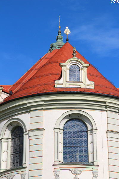 Apse with conical roof at Ottobeuren Abbey. Ottobeuren, Germany.