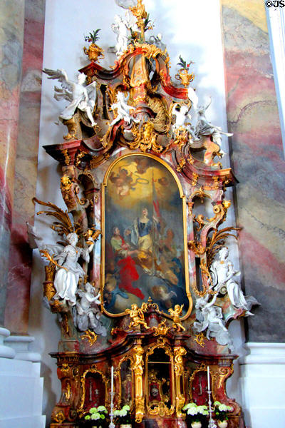 Altar to St Ursula at Ottobeuren Abbey. Ottobeuren, Germany.