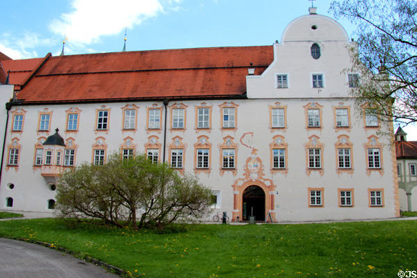 Benediktbeuern Abbey with ornate door & window surrounds. Germany.