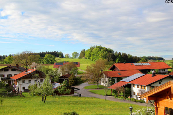Countryside in Chiemsee region. Chiemsee, Germany.