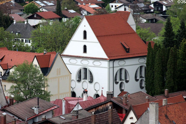Sebastian Church (Sebastiankirche) (1725). Füssen, Germany. Architect: Johann Georg Fischer.