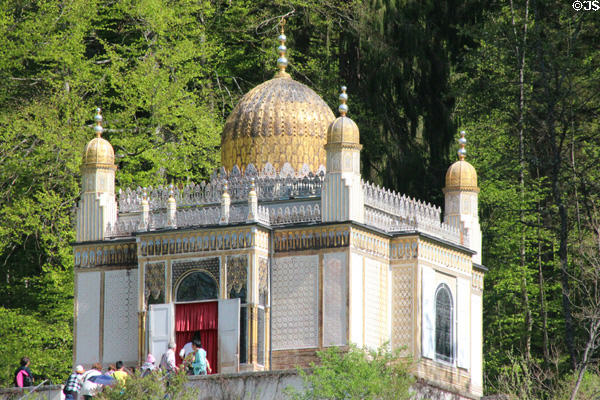 Moorish Kiosk, originally created for 1867 World Exposition in Paris & later purchased by King Ludwig II, at Linderhof Castle. Ettal, Germany.