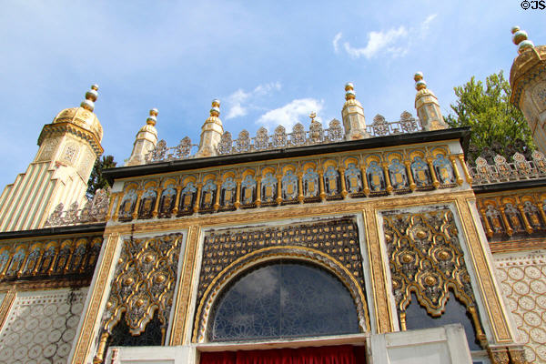 Details of Moorish Kiosk exterior at Linderhof Castle. Ettal, Germany.