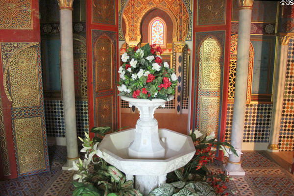 Interior, remodeled by Ludwig II, of Moroccan House at Linderhof Castle. Ettal, Germany.