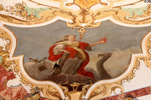 Painting by Franz Georg Hermann at Kempten Residenz. Kempten, Germany.