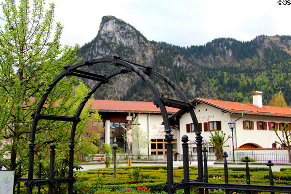 View of foothills of the Ammergau. Oberammergau, Germany.
